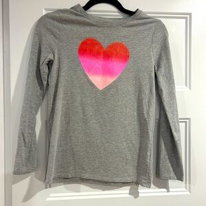 Youth Large heart long sleeve shirt